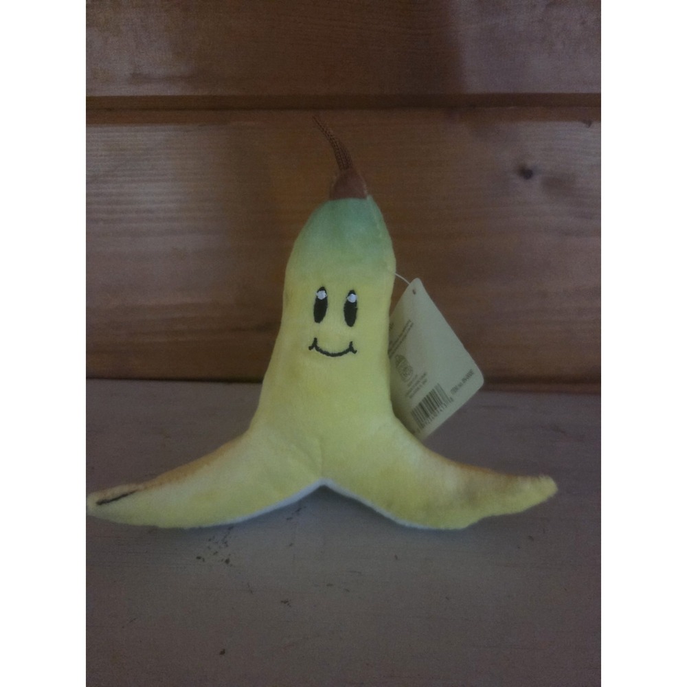 Super Mario Kart Mocchi Banana Toy Nintendo 6" New With Tags Video Game Plush